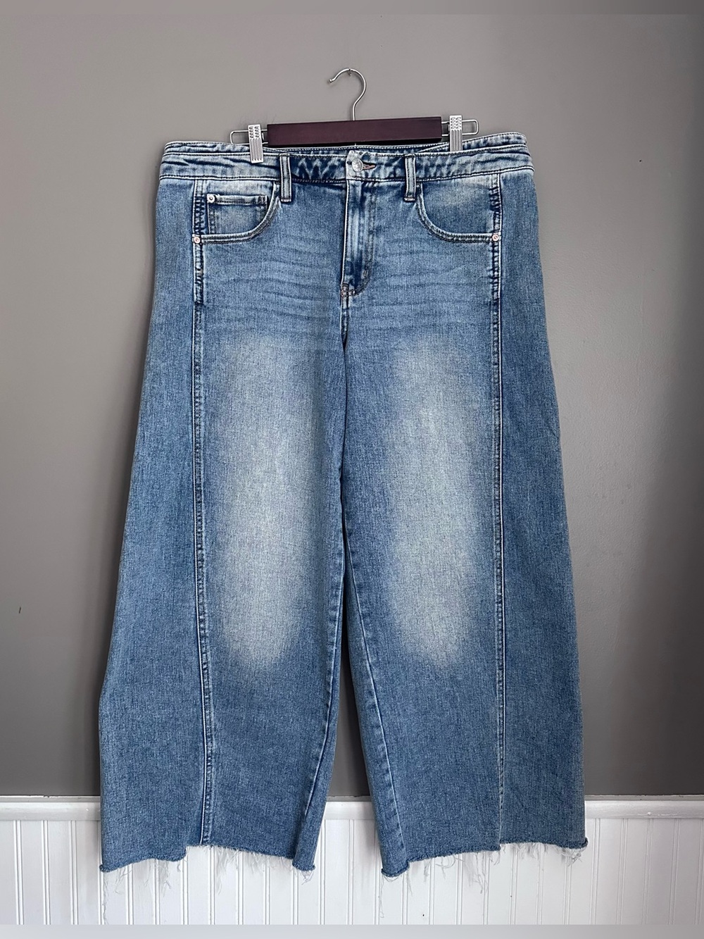 Celebrity Pink Juniors Size 15 Low Rise Wide Leg Double Waist Jeans